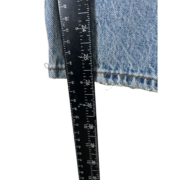 Agolde Riley High Rise Straight Crop Jeans Sz 28 Button Fly Light Blue Denim NWT - Picture 5 of 10